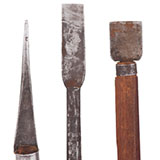 Carpentry tools of a traditional shipwright